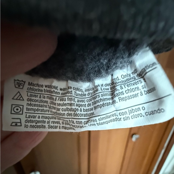 Hanes Dark Gray Sweatshirt Embroidered World's Greatest Dad w/Bowling Pins - Picture 8 of 8